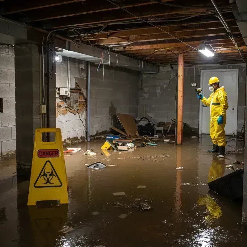 Flooded Basement Electrical Hazard in Dolores County, CO Property