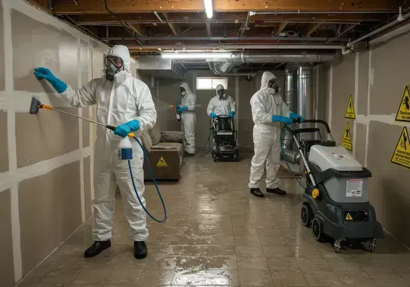 Basement Moisture Removal and Structural Drying process in Dolores County, CO